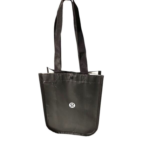 Lululemon Logo Shopping Gift Bag Black White Logo - Picture 1 of 5